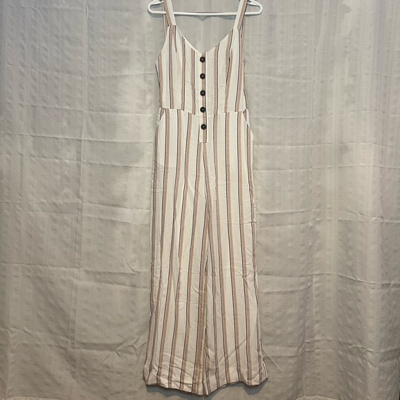 Women's Striped Jumpsuit - Picture 1 of 6